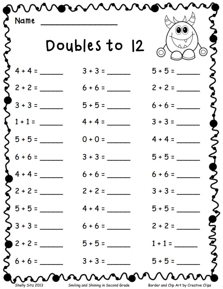 Grade 1 Printable 2nd Grade Math Worksheets Pdf