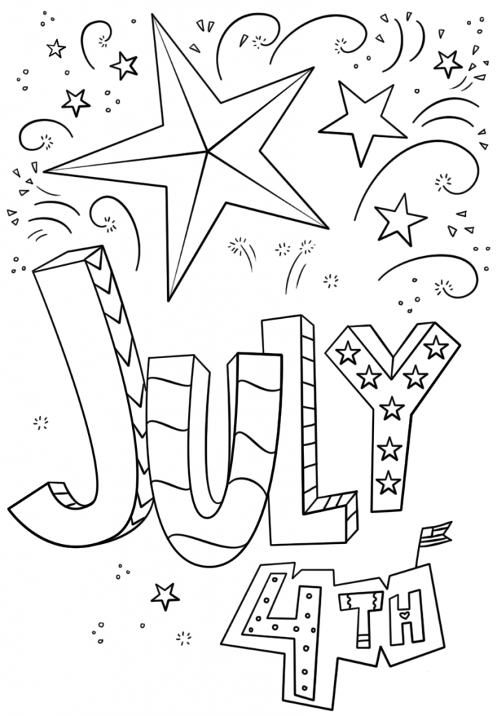 July Coloring Pages Free