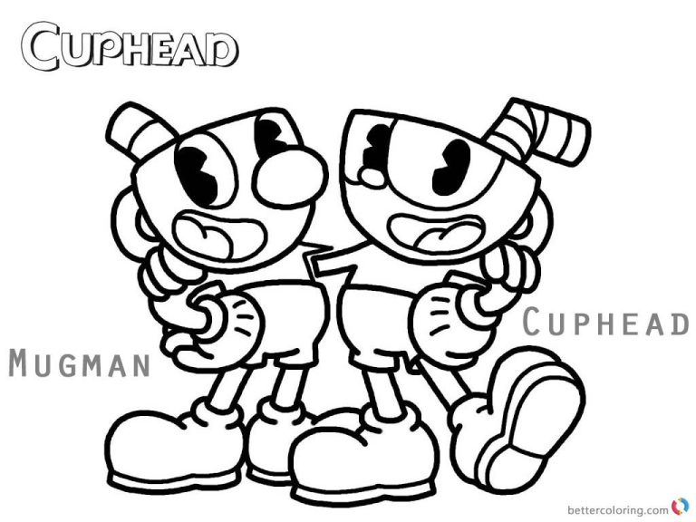 Cuphead Coloring Pages Free