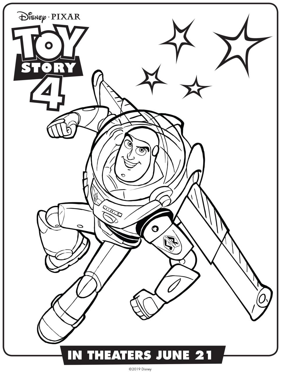 Toy Story 4 Colouring Book