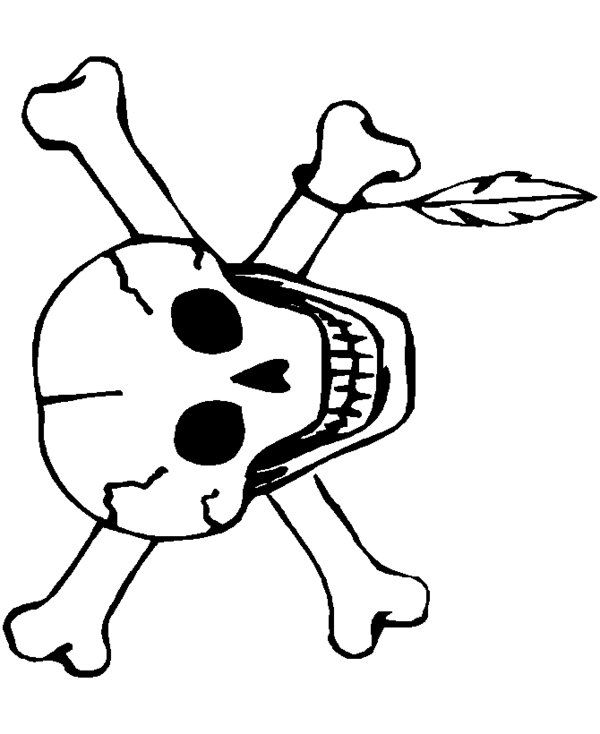 Skull Coloring Pages Halloween