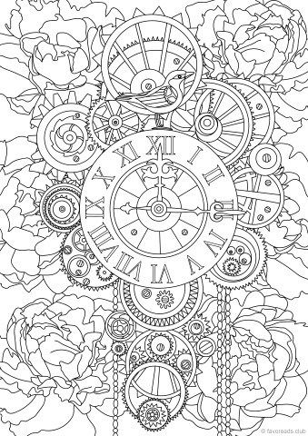 Steampunk Coloring Pages To Print
