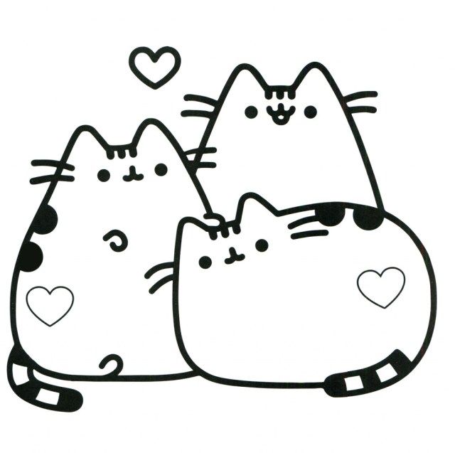 Coloring Pages Pusheen Cafe