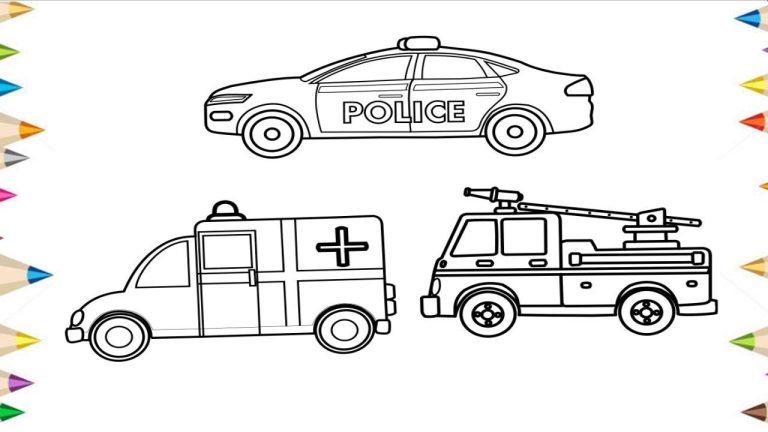 Police Tow Truck Coloring Pages