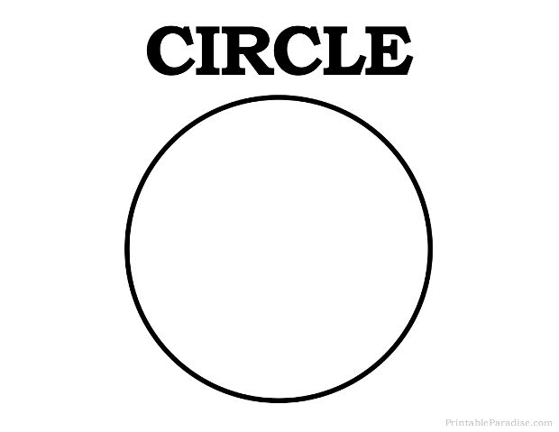 Printable Circle Worksheet Preschool
