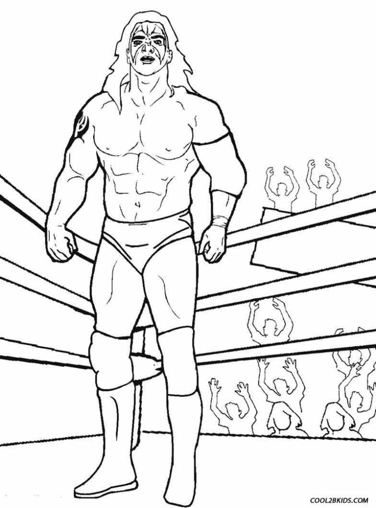 Pro Wrestling Coloring Pages