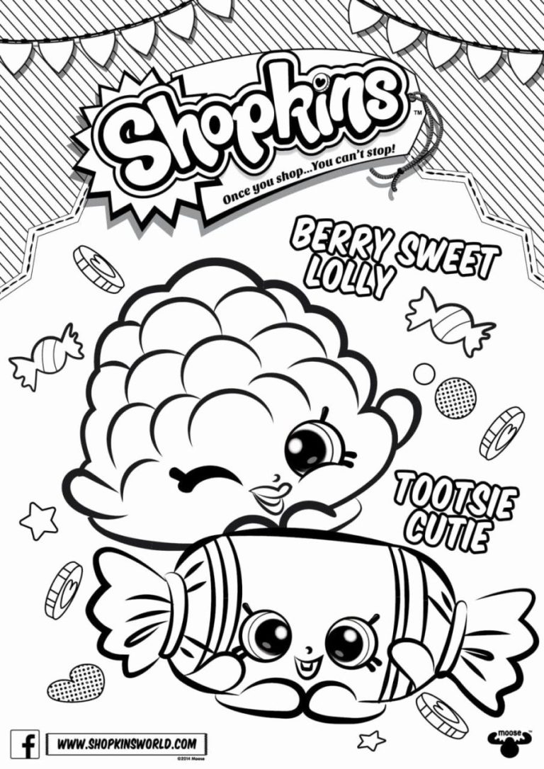 Halloween Shopkins Pictures To Color