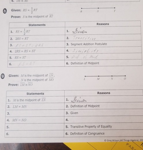 Segment Addition Postulate And Midpoint Worksheet Answers