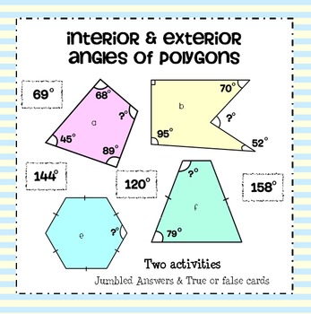 Interior And Exterior Angles Of Polygons Worksheet Doc