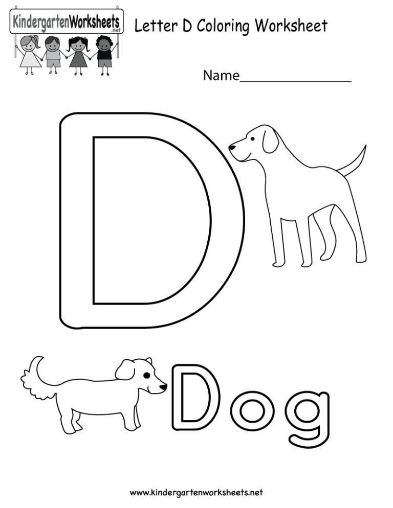 Letter D Worksheets For Preschool Pdf