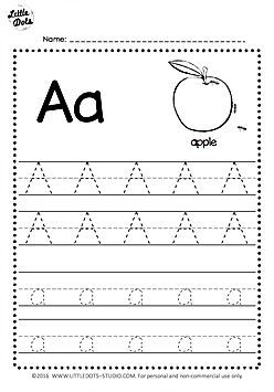 Downloadable Free Printable Tracing Letters A-z