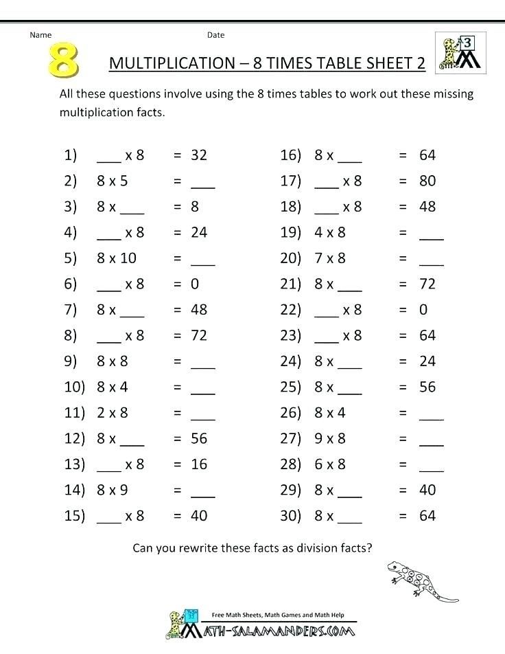 Mathematics Worksheets For Grade 4 Free Download