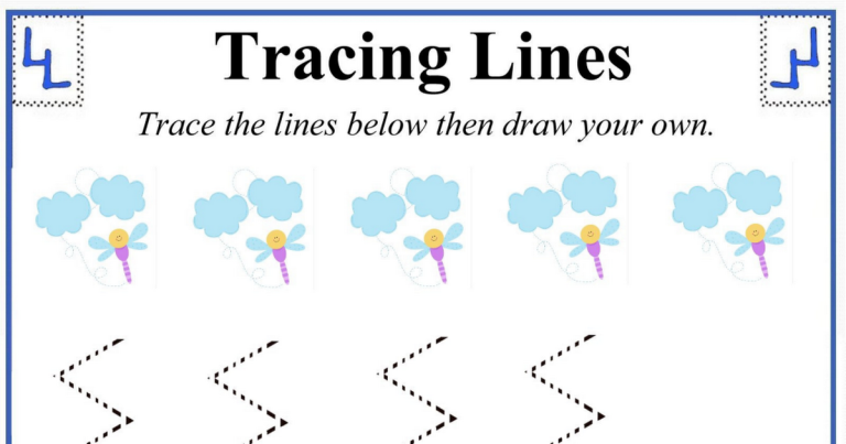 Pre Writing Tracing Lines Worksheets Printable Pdf