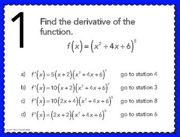 Chain Rule Derivative Worksheet With Answers