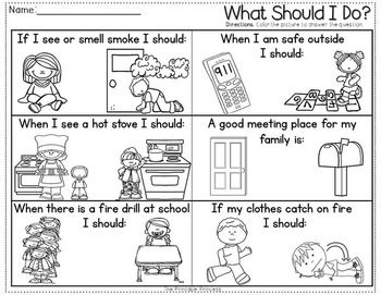 Health And Safety Worksheets For Kids