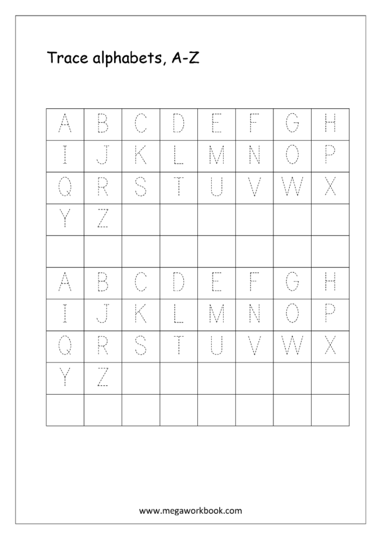 Big And Small Letters Worksheets For Kindergarten Pdf