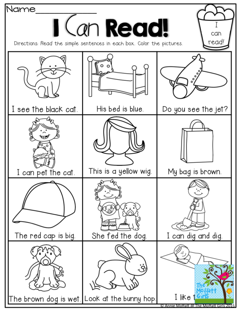 Basic Beginner Simple Sentences For Grade 1