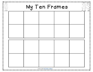 Blank Ten Frame Printable Free