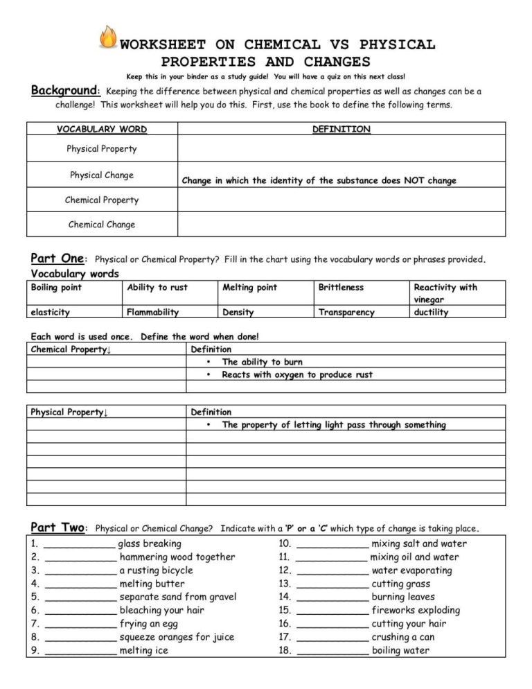 Chemistry Teaching Transparency Worksheet Answers