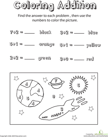 Free Printable Space Worksheets For Kindergarten