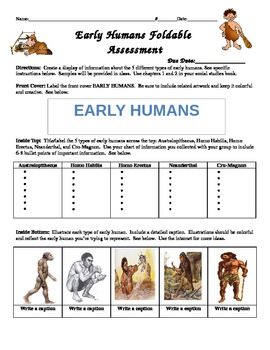 Human Evolution Worksheet Biology