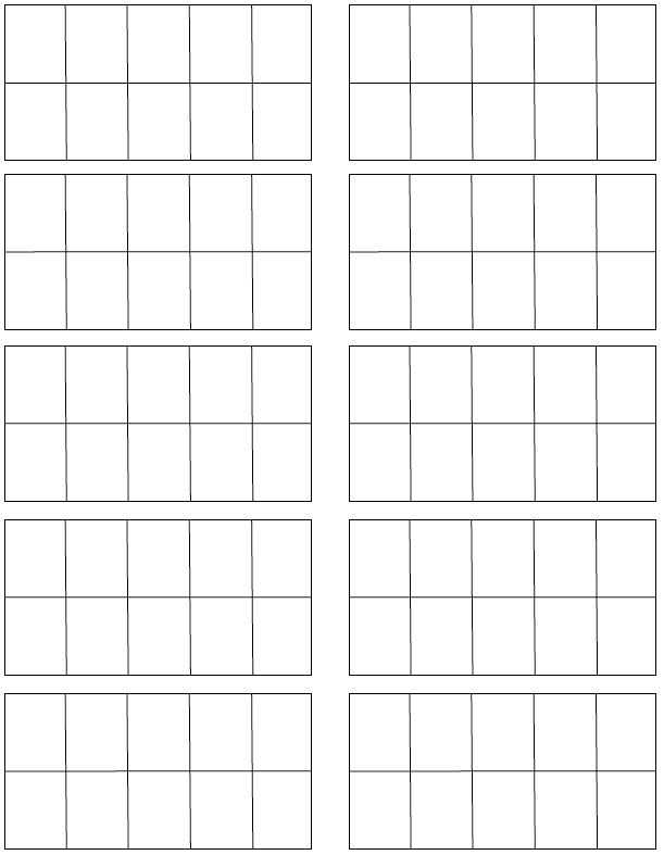 Blank Ten Frame Math Printable