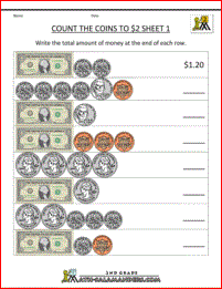 Free Printable Printable Money Worksheets 2nd Grade