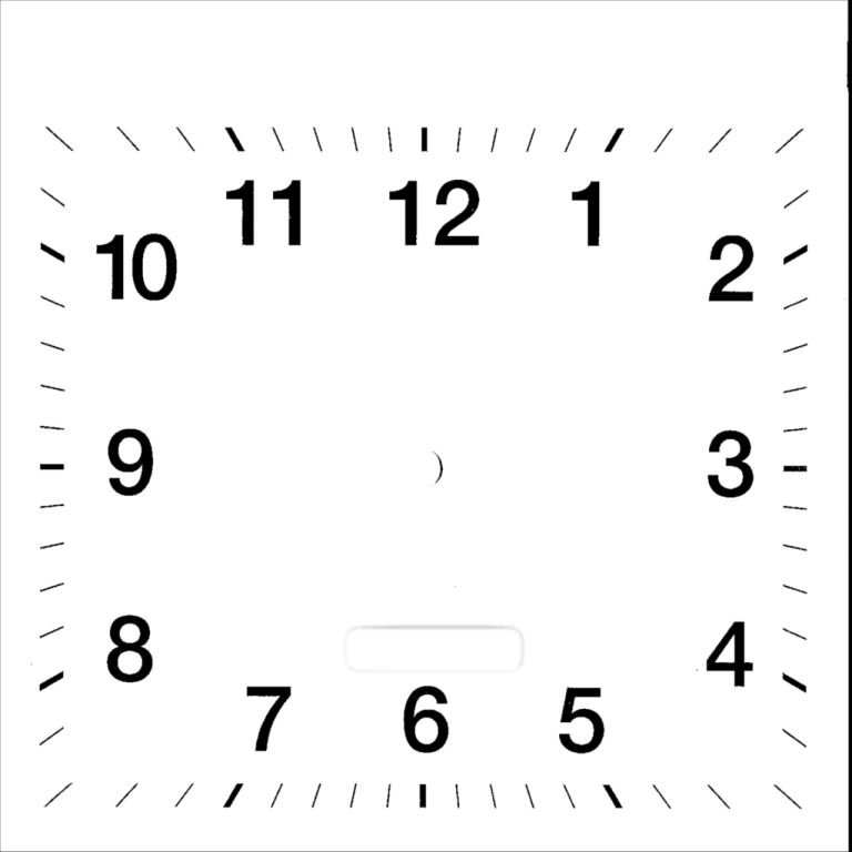 Printable Clock Face Template