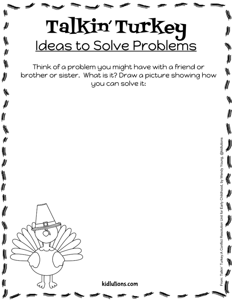Conflict Resolution Problem Solving Worksheets For Adults
