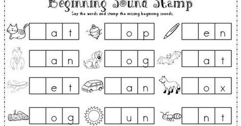 Beginning Sounds Worksheets For First Grade Pdf