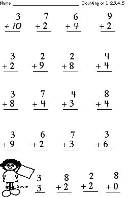 2nd Grade Simple Math Addition Worksheets