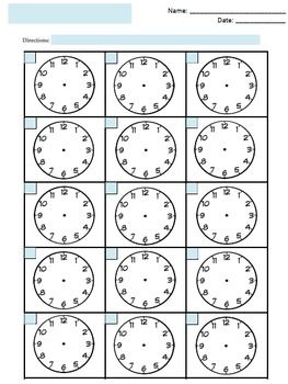 Math Clock Printable Worksheets