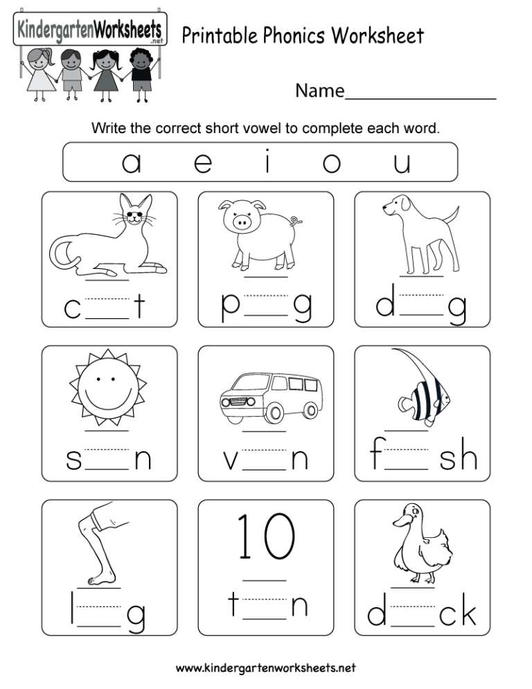 Preschool Beginning Sounds Worksheets For Kindergarten Pdf