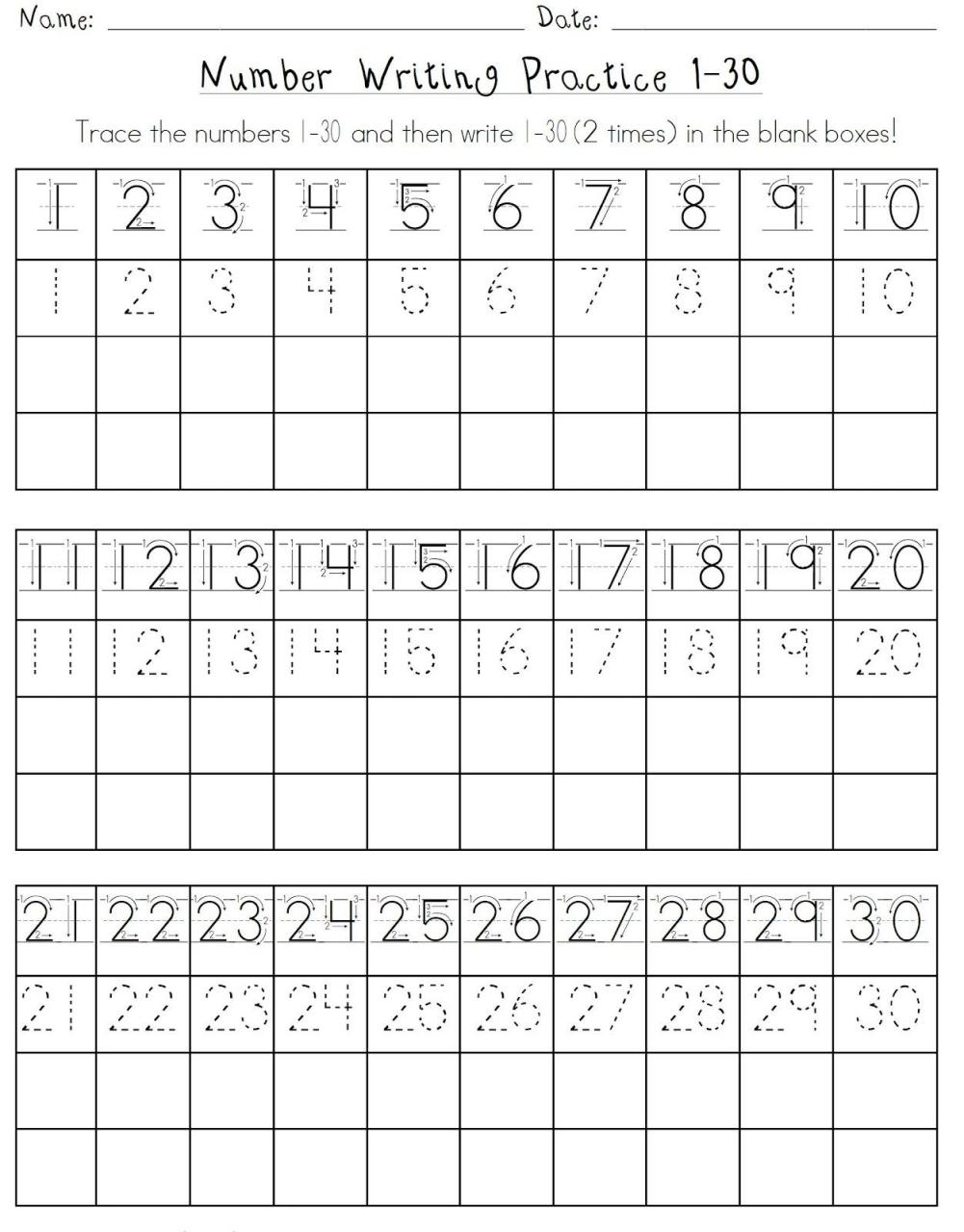 Printable Free Handwriting Practice Sheets For 2nd Grade