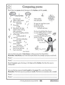 5th Grade Poetry Worksheets Pdf