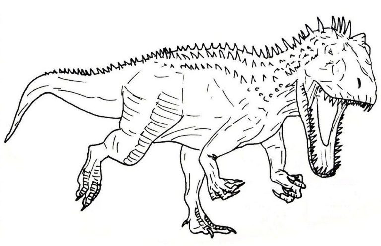 Spinosaurus Realistic Dinosaur Coloring Pages