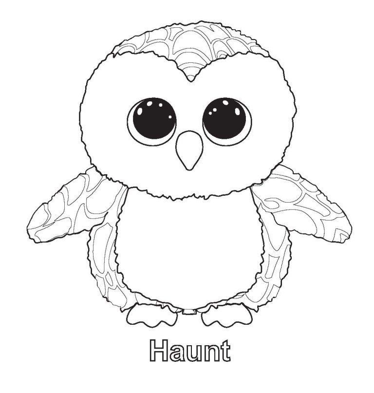 Beanie Boos Ty Coloring Pages