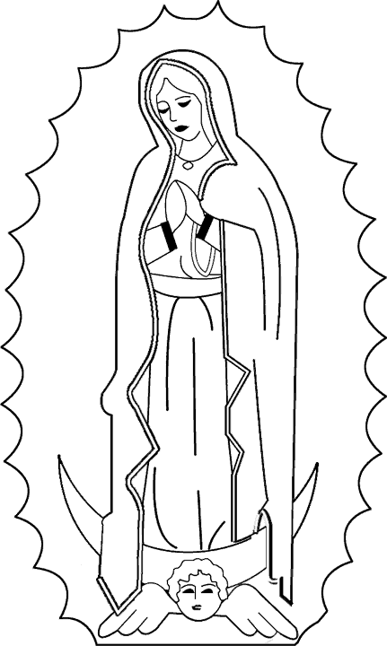 Printable Our Lady Of Guadalupe Coloring Page