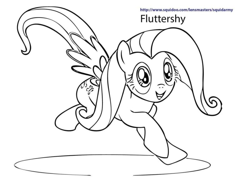 Baby Fluttershy Coloring Pages