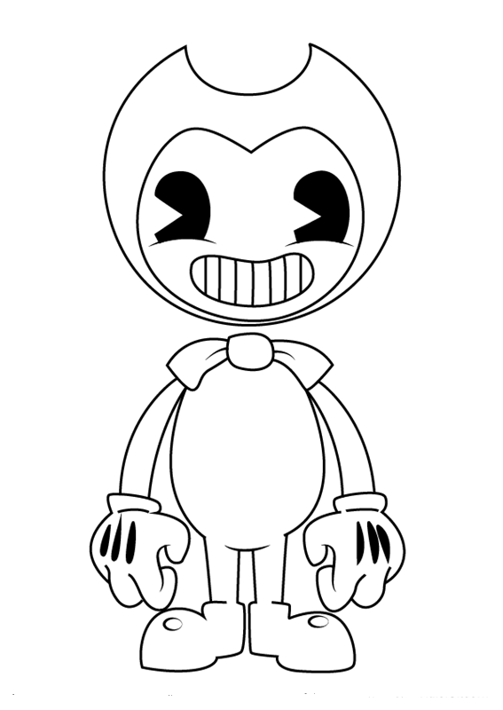 Bendy Coloring Pages For Kids