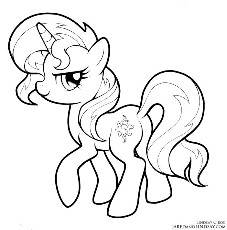 Mlp Coloring Pages Sunset Shimmer