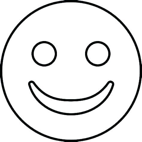 Happy Smiley Face Coloring Page