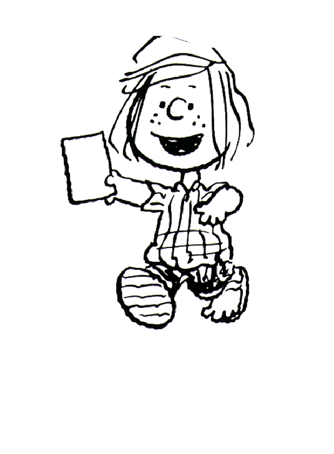 Peppermint Patty Peanuts Coloring Pages
