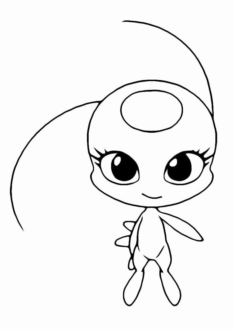 Miraculous Colouring Pages Kwami