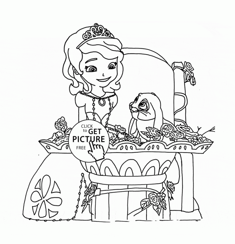 Sofia And Clover Coloring Page