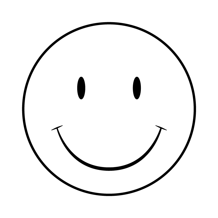 Smiley Face Coloring Page Free