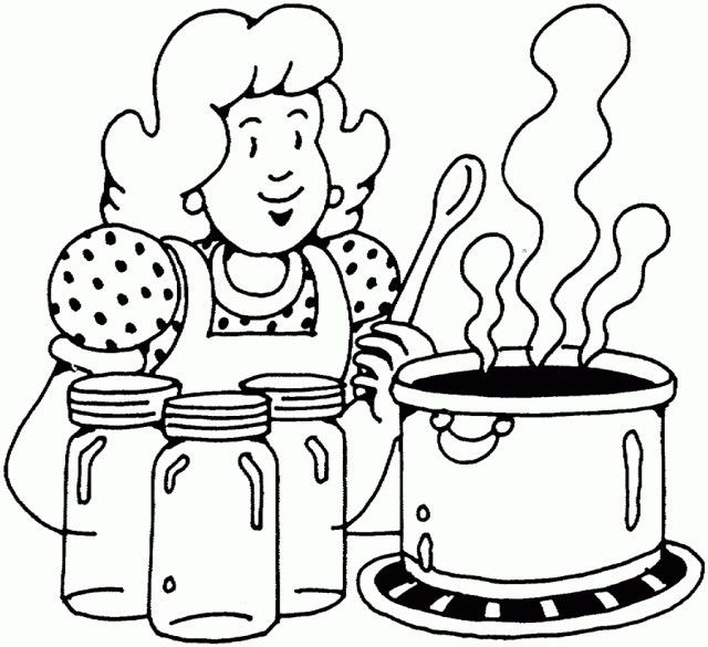 Cooking Coloring Pages To Print