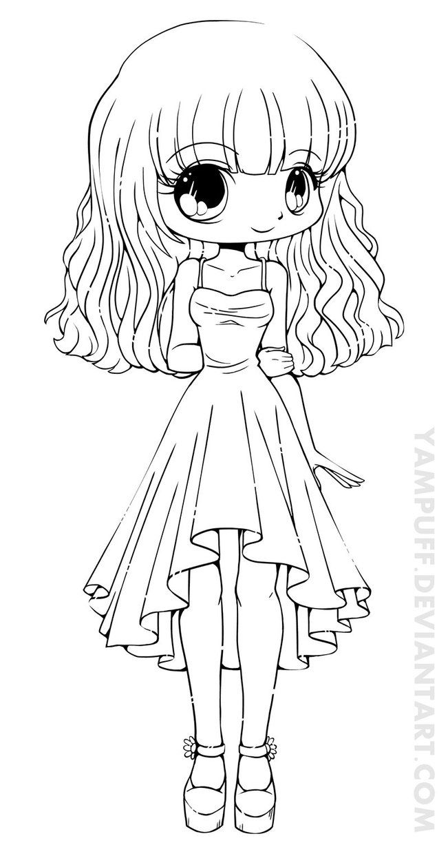 Anime Easy Coloring Pages People