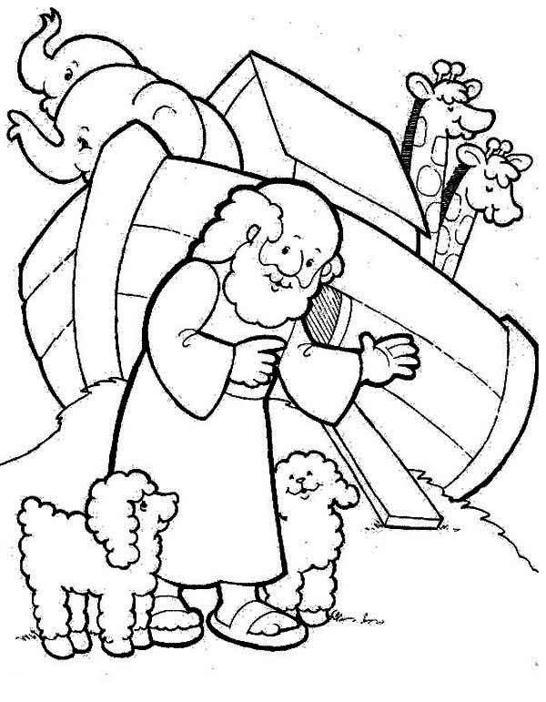 Noah's Ark Coloring Page Free