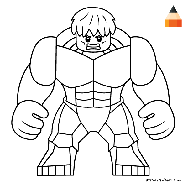 Lego Marvel Lego Hulk Coloring Pages